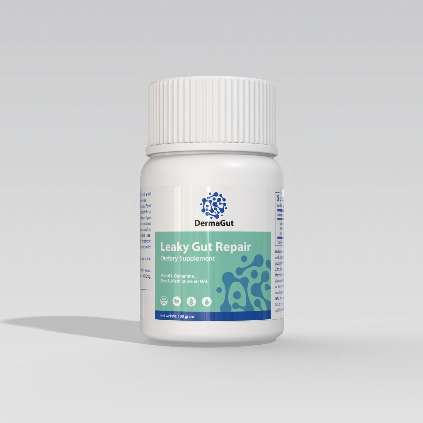 Leaky Gut Repair: Supplement met L-Glutamine, Zink & NAC